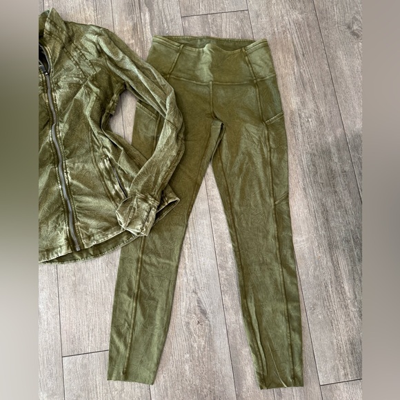 lululemon athletica Khaki Utility Jacket and leggings ✨ - Picture 7 of 13